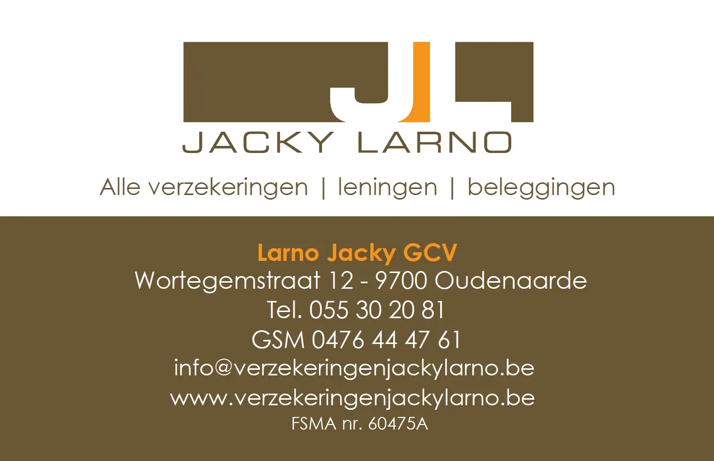 Verzekeringen JACKY LARNO COMMV